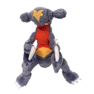 Pokemon Garchomp 11" Plush Stuffed Animal Toy Figure Gray Orange Yellow